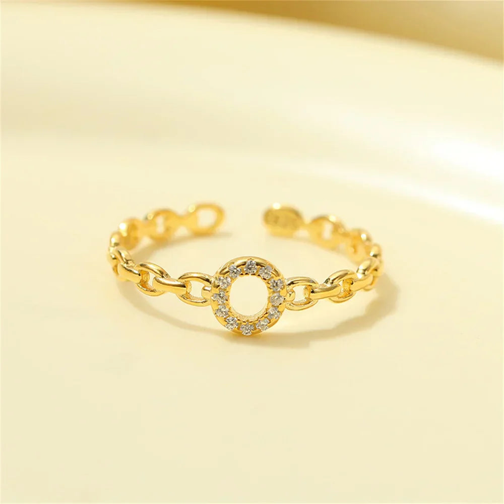 Valentina™| Anello con lettera iniziale in diamante