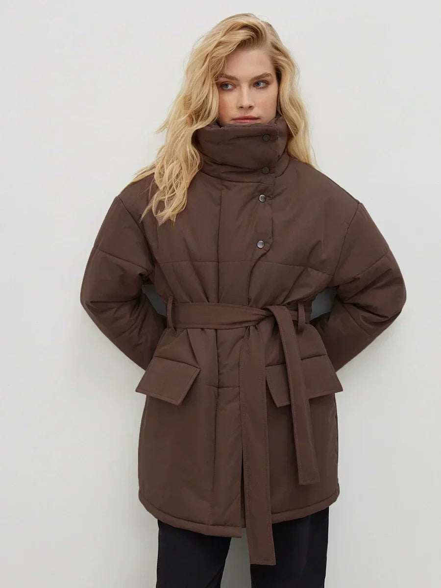Valentina™| Parka invernale con cintura norvegese