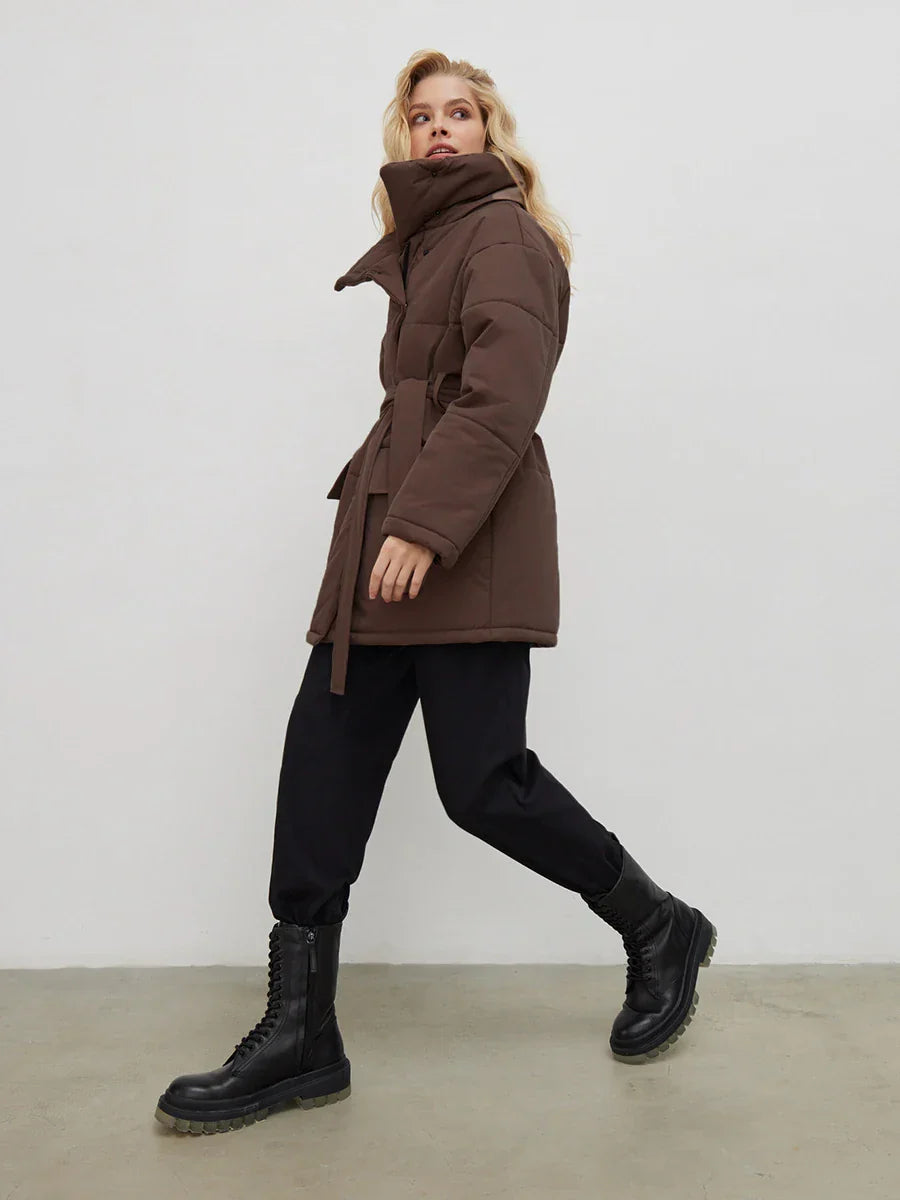 Valentina™| Parka invernale con cintura norvegese