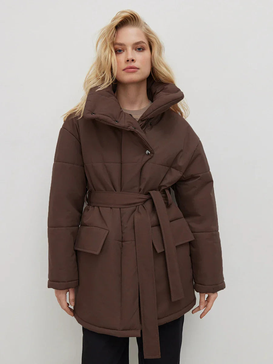 Valentina™| Parka invernale con cintura norvegese