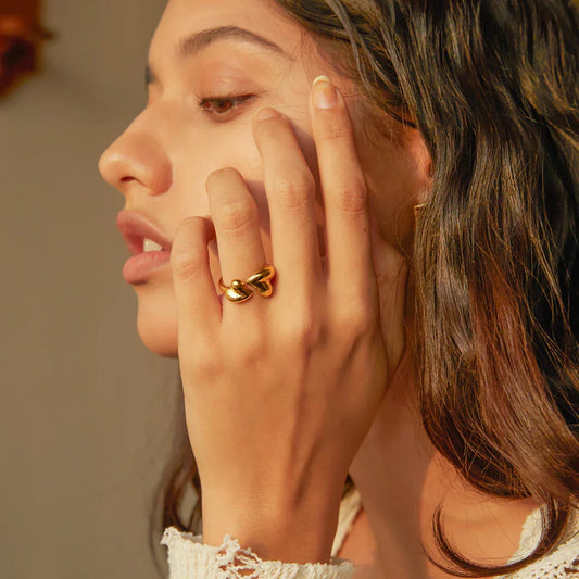 Valentina™| Anello con cuore d'amore regolabile