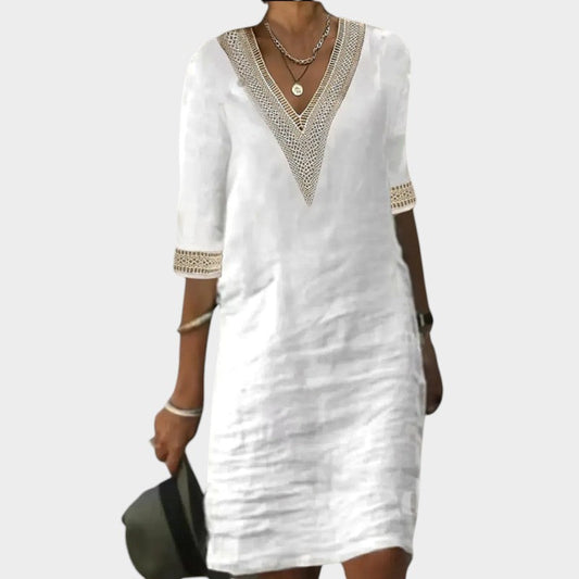 Serena – Abito casual in cotone e lino