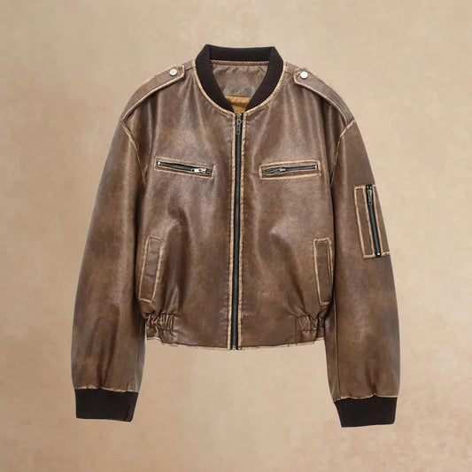 Giacca di pelle vintage di Valentina