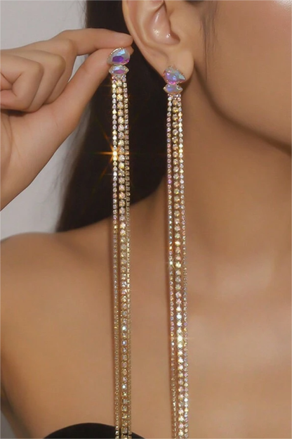 Valentina™| Orecchini con nappe di strass