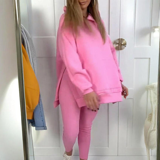 Set di felpa e pantaloni elegante per donne